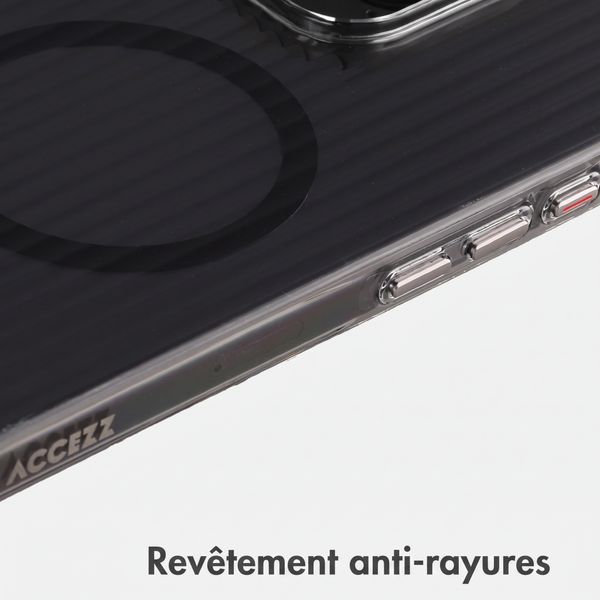 Accezz Coque arrière Lite avec MagSafe | Fluted | Apple iPhone 16 Pro Max - Noir