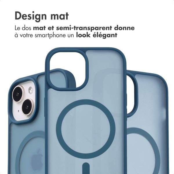 imoshion Coque Color Guard avec MagSafe Apple iPhone 15 - Bleu foncé