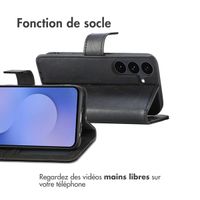 imoshion Étui de télephone portefeuille de luxe Samsung Galaxy S25 FE - Noir