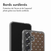 imoshion Coque Design Samsung Galaxy S25 - Polka Dot Bruin