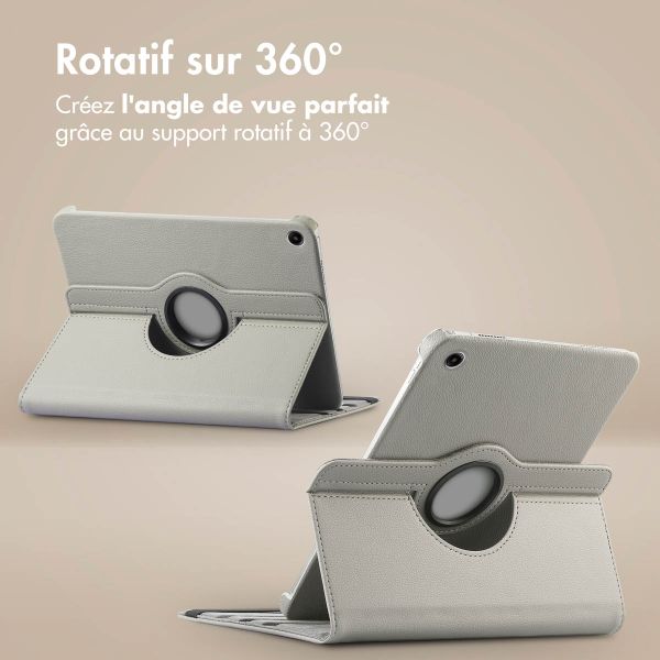imoshion Coque tablette rotatif à 360° Samsung Galaxy Tab A11 Plus / A9 Plus - Gris