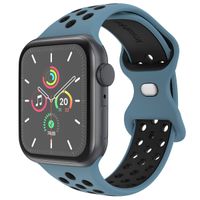 imoshion Bracelet Sport⁺ en silicone Apple Watch | 44/45/46/49 mm - Taille S/M - Blue & Black