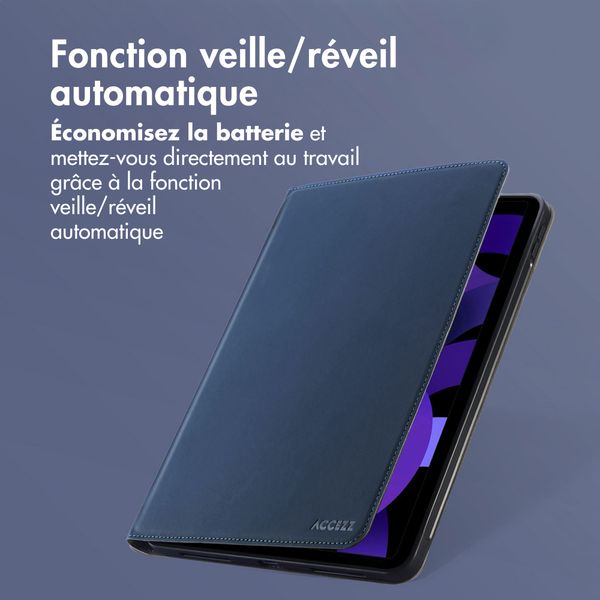 Accezz Coque tablette Classic Apple iPad Air 11 pouces (2026) M4 / (2025) M3 / (2024) M2 / Air 5 (2022) / Air 4 (2020) - Bleu foncé
