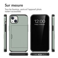 imoshion Coque arrière avec porte-cartes Apple iPhone 14 - Vert foncé