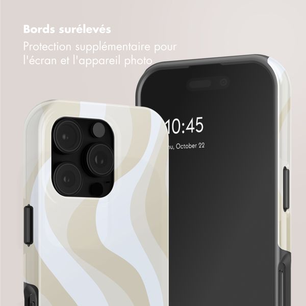Selencia Coque arrière Vivid avec MagSafe Apple iPhone 16 Pro - Desert Waves Beige