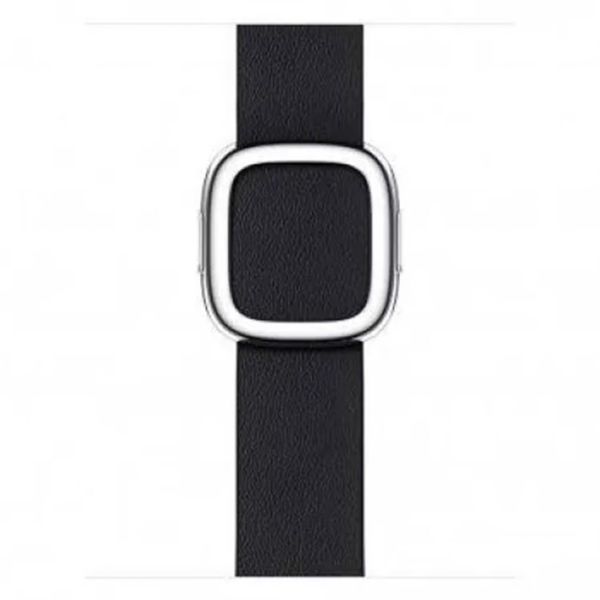 Apple Bracelet Leather Band Modern Buckle Apple Watch | 38/40/41/42 mm - Taille L - Ink