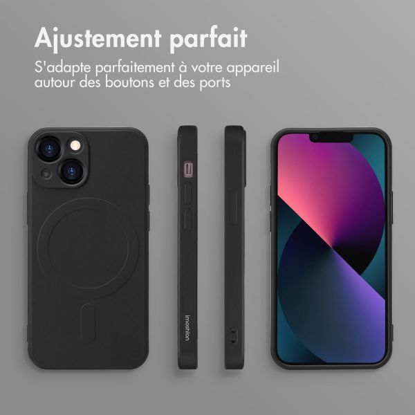imoshion Coque Couleur avec MagSafe Apple iPhone 13 Mini - Noir