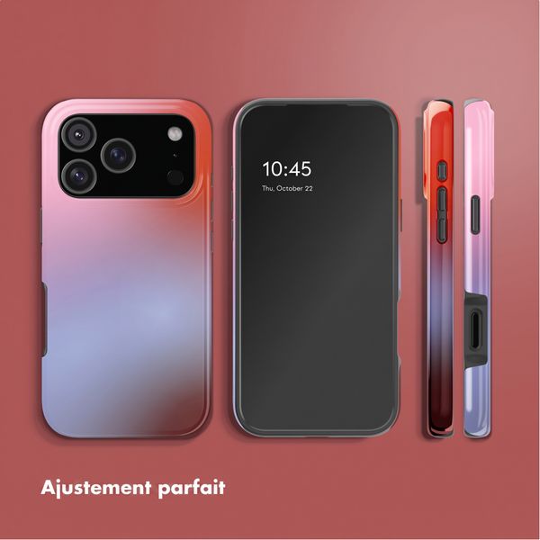 Selencia Coque arrière Vivid avec MagSafe Apple iPhone 18 Pro Max / 17 Pro Max - Gradient Soft Blush