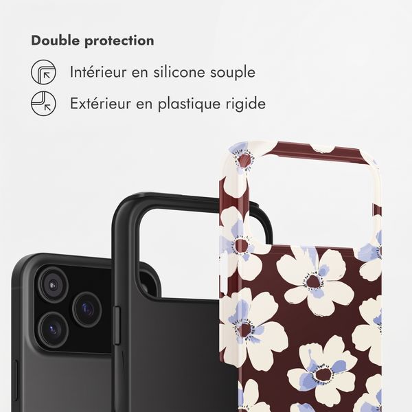 Selencia Coque arrière Vivid Apple iPhone 17 Pro - Choco Flower Pop