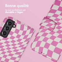 imoshion Étui de télephone portefeuille Design Samsung Galaxy S21 FE - Retro Pink