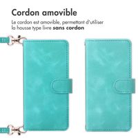 imoshion Etui de télephone portefeuille avec cordon Samsung Galaxy A15 (5G/4G) - Turquoise