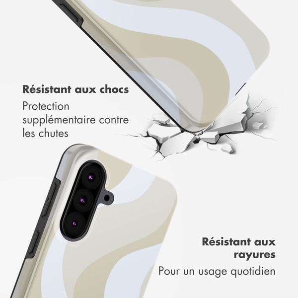 Selencia Coque arrière Vivid Samsung Galaxy A37 (5G) - Desert Waves Beige