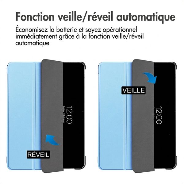 imoshion Coque tablette Trifold Apple iPad Air 13 pouces (2026) M4 / (2025) M3 / (2024) M2 - Bleu clair