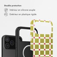 Selencia Coque arrière Vivid avec MagSafe Apple iPhone 18 Pro Max / 17 Pro Max - Check This Olive
