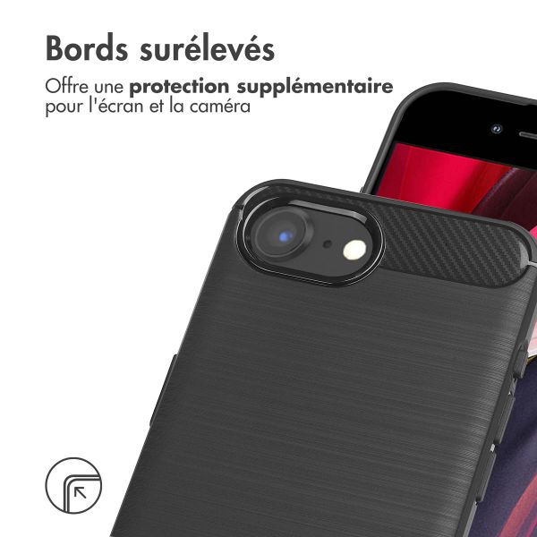 imoshion Coque Brushed Apple iPhone 17e / 16e - Noir