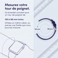 imoshion Bracelet Sport⁺ en silicone Apple Watch | 44/45/46/49 mm - Taille S/M - Blue & Black