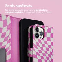imoshion Étui de télephone portefeuille Design Apple iPhone 12 (Pro) - Retro Pink