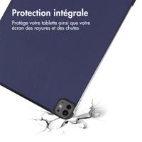 imoshion Coque tablette Trifold Apple iPad Pro 13 (2025) M5 / (2024) M4 - Bleu foncé