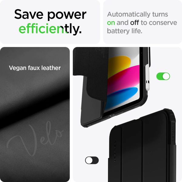 Spigen Coque tablette Hybrid Pro Apple iPad 11 (2025) 11 pouces A16 / iPad 10 (2022) 10.9 pouces - Noir