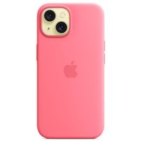 Apple Coque en silicone MagSafe Apple iPhone 15 - Rose