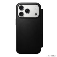 Nomad Étui de télephone portefeuille Modern Leather Folio Apple iPhone 17 Pro - Noir