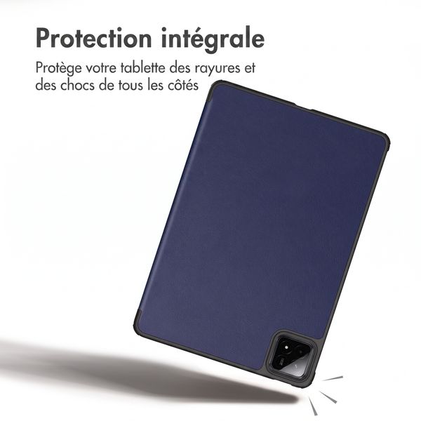 imoshion Coque tablette Trifold Xiaomi Pad 7 / 7 Pro / 8 / 8 Pro - Bleu foncé