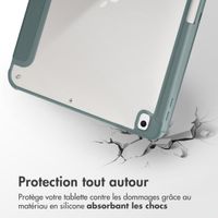 imoshion Coque tablette Origami Apple iPad 9 (2021) 10.2 pouces / iPad 8 (2020) 10.2 pouces / iPad 7 (2019) 10.2 pouces - Vert foncé