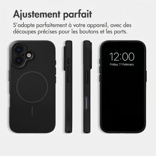 Accezz Coque Grip avec MagSafe Apple iPhone 17 - Noir