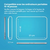 imoshion Pochette ordinateur avec compartiment 15-16 pouces - Noir