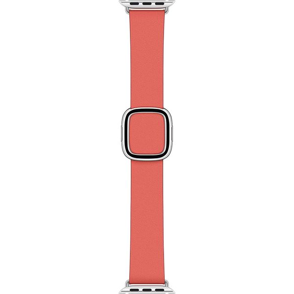 Apple Bracelet Leather Band Modern Buckle Apple Watch | 38/40/41/42 mm - Taille L - Pink Citrus
