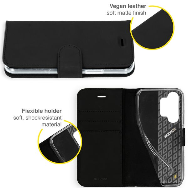 Accezz Étui de télephone Wallet Samsung Galaxy A32 (4G) - Noir