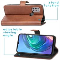 imoshion Étui de télephone portefeuille de luxe Motorola Moto G30 / G20 / G10 (Power) - Marron
