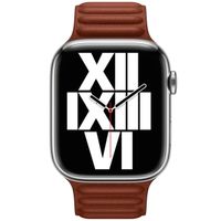 Apple Bracelet Leather Link Apple Watch | 44/45/46/49 mm - Taille M/L - Umber