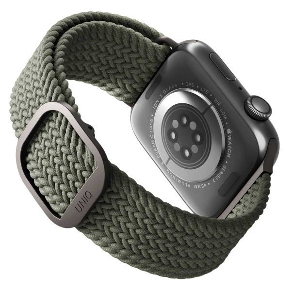 Uniq Bracelet tressé Aspen Apple Watch | 44/45/46/49 mm - Cypress Green
