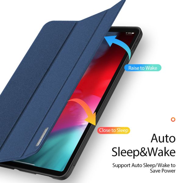 Dux Ducis Coque tablette Domo Apple iPad Air 11 pouces (2026) M4 / (2025) M3 / (2024) M2 / Air 5 (2022) / Air 4 (2020) - Bleu foncé
