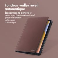 Accezz Coque tablette Classic Samsung Galaxy Tab S6 Lite (2020/2022/2024)  - Marron