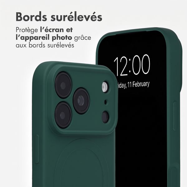 imoshion Coque Couleur avec MagSafe Apple iPhone 18 Pro Max / 17 Pro Max - Vert foncé