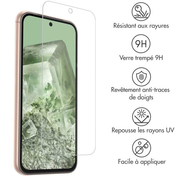 Accezz Protection d'écran en verre trempé Google Pixel 8a