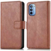 imoshion Étui de télephone portefeuille de luxe Motorola Moto G14 - Marron