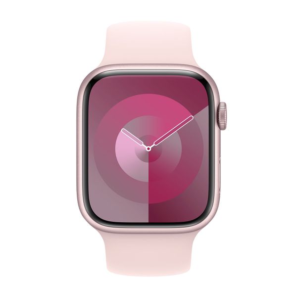 Apple Bracelet Boucle unique en Silicone Apple Watch | 44/45/46/49 mm - Taille 2 - Light Pink