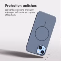 imoshion Coque arrière Color avec Thin MagSafe Ring Apple iPhone 14 / 13 - Bleu foncé