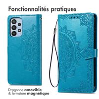 imoshion Etui de télephone Mandala Samsung Galaxy A23 (5G) - Turquoise