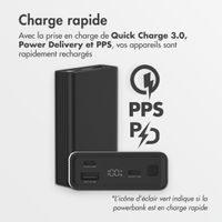 imoshion Ultra Series Aluminium Batterie externe 20.000 mAh - Charge rapide jusqu'à 33 watts - Black