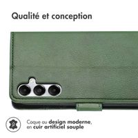 imoshion Étui de télephone portefeuille de luxe Samsung Galaxy A55 - Vert