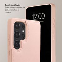 Selencia Coque de télephone Nova avec cordon et porte-cartes Samsung Galaxy S25 Ultra - Dusty Rose