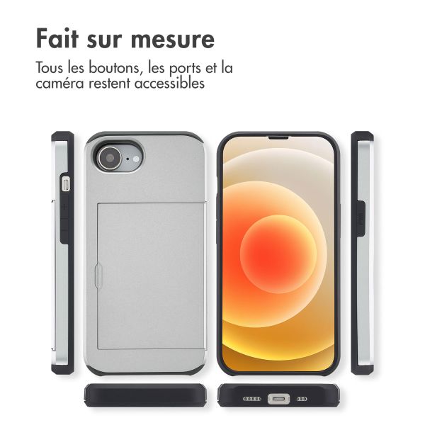 imoshion Coque arrière avec porte-cartes Apple iPhone 17e / 16e - Gris