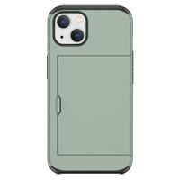 imoshion Coque arrière avec porte-cartes Apple iPhone 14 - Vert foncé
