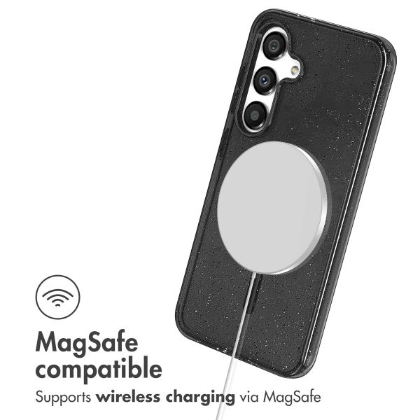 imoshion Coque Pailletée avec MagSafe Samsung Galaxy S25 - Glitter Noir