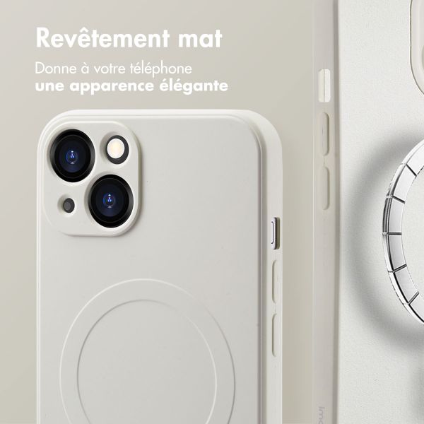 imoshion Coque Couleur avec MagSafe Apple iPhone 13 - Beige