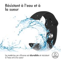 imoshion Bracelet sport en silicone  - Connexion universelle 22 mm - Noir